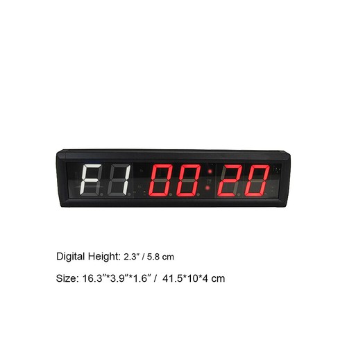 Gym Crossfit Uhr Big LED Intervall Timer Fitness Wand Gym Digital Stoppuhr - Bild 12 von 12