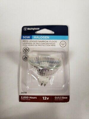 Westinghouse Lighting 04755 Corp 50-watt 12-volt Narrow Flood Quartz Halogen Light Bulb WESTINGHOUSE LIGHTING CORP Westinghouse Lighting 04755 Corp 50-watt 12-volt Narrow Flood Quartz Halogen Light Bulb WESTINGHOUSE LIGHTING CORP