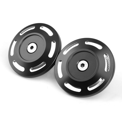 Paar Rahmen Stopfen Rahmenabdeckung Schwarz für BMW S 1000 XR K49 BJ. 2015-2020 - Picture 1 of 12