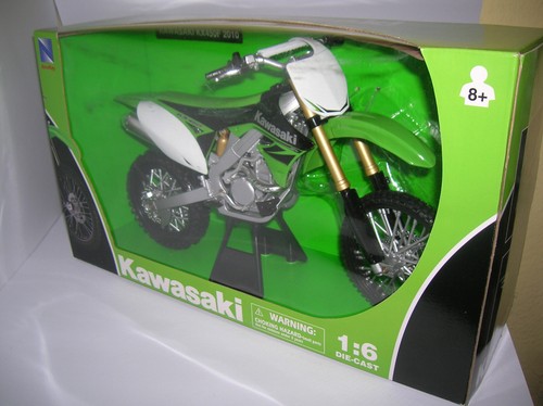 NewRay Kawasaki KX450F / KX 450 F Modell 2010 Motocross Moto Cross SX 1:6 49083 - Bild 6 von 8