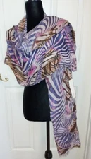 JUMA NEW Exotic Unisex Multi Colors Soft Extra Long Modal & Cotton Scarf  29 x78