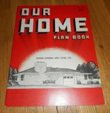 Vintage LIEDER LAMPERT LUMBER OUR HOME PLAN SALESMAN CATALOG BOOK LA CROSSE WI 