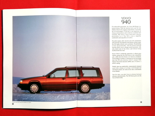 1995 VOLVO RANGE Sales Brochure - 940 960 850 T5 480 460 440 - Excellent - Picture 5 of 16