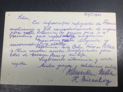 Holocaust 1943 Prison Celular De Partido Kranzenblum Hotel Bristol Barcelona - Foto 5 di 5