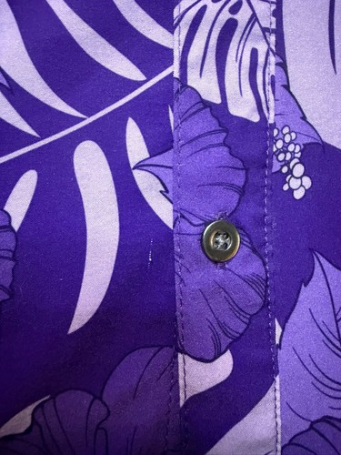 Grand Canyon University Colosseum Purple Short Sleeve Hawaiian Shirt Size Large - Picture 3 of 7