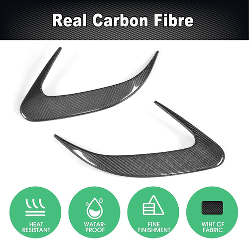 Pinne paraurti posteriore in carbonio Flap Canards per Mercedes C218 CLS400 CLS63 AMG - Foto 6 di 14