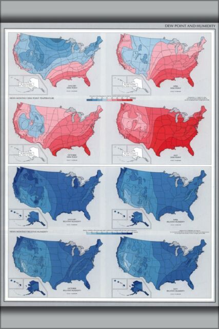 United States Humidity Map