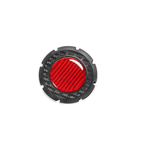 2x Red Carbon Fiber Car Water Cup Holder Pad Mat Anti-slip Interior Accessories - Picture 9 of 9