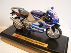 Suzuki GSX R 750 Blue White-Maisto 1:18!!