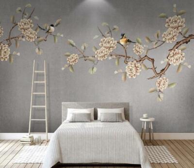 3D Flower Branch 12426NA Wallpaper Wall Mural Removable Self-adhesive Fay