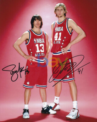 Steve Nash Dirk Nowitzki Signed 8X10 Photo Autograph Dallas Steve Nash Dirk Nowitzki Signed 8X10 Photo Autograph Dallas