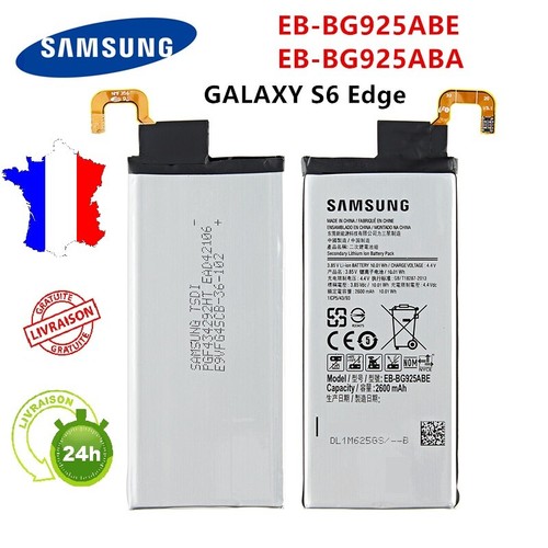 Batterie neuve pour Samsung Galaxy S6 EDGE EB-BG925ABE 2600 MAH  G925F - Imagen 1 de 3