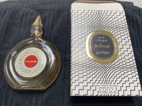 Shalimar Guerlain Eau de Cologne Vintage Perfume Glass Stopper SEALED BOTTLE NIB - Picture 2 of 7