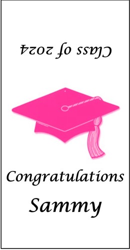 60 2024 Envolturas/etiquetas de pepita Hershey de graduación - Favores de fiesta personalizados - Imagen 8 de 18
