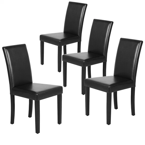 4pcs dining room chairs high back padded kitchen chairs deals