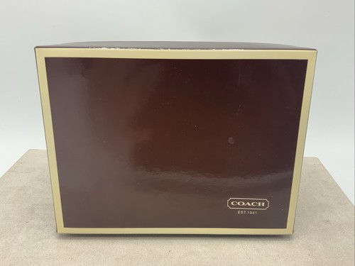 Brown Coach Compact Clutch Wallet New W/ Tags & Box - Picture 6 of 6