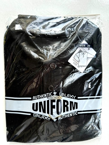 Polo Long Sleeve Shirts School Work Uniform Harvic Size Kids 4 to Men's 2XL - Picture 13 of 15