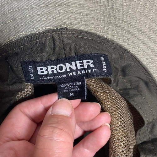 Broner Mesh Crown Sun Hat Wide Brim Outdoor Hiking Fishing Golf Hat M - Picture 5 of 5