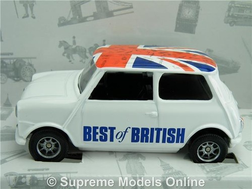 MINI CAR MODEL BEST OF BRITISH UNION JACK FLAG 1:36 SIZE WHITE/BLUE/RED CORGI RX - Picture 2 of 4