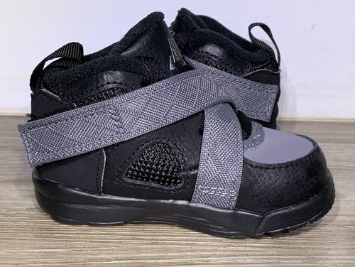 4C Nike Raid Baby Toddlers Shoes Black Flint Grey White 644415-001 - Picture 4 of 7