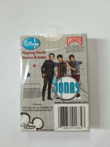 RARE BICYCLE DISNEY JONAS IMAGES ON PLAYING CARDS SEALED DECK - Picture 3 of 7