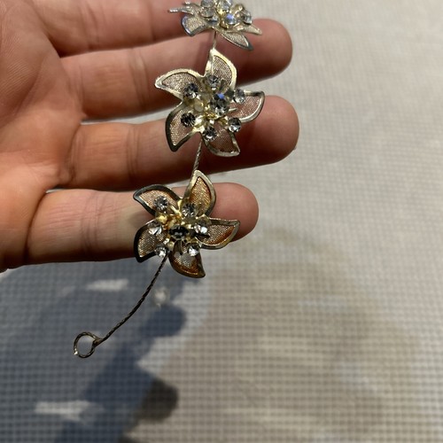 Crystal Wedding Formal Event Headband Flowers - Picture 6 of 9
