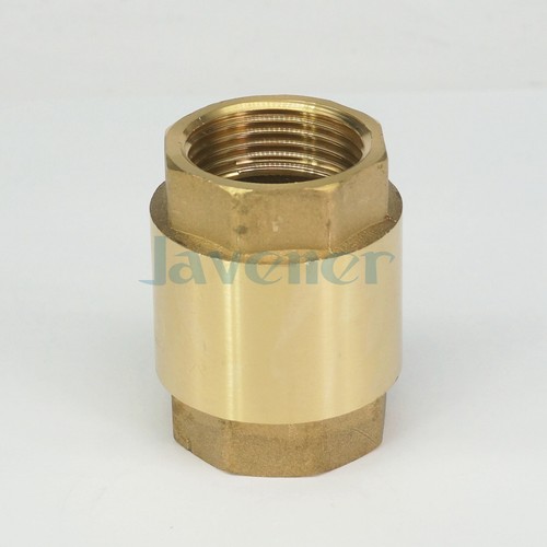 1/2"-2" BSP Brass Hex In-Line Spring One Way Check Valve Non-Return Valve - Picture 6 of 8