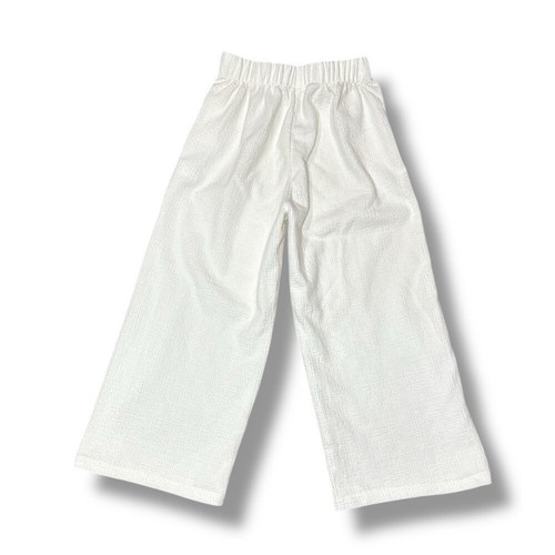Zara Kids White Straight Leg Pants Size 6 - Picture 4 of 5
