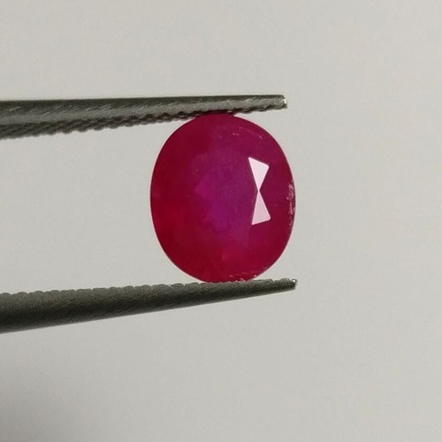 1ct Natural Burma ruby good color and luster gem only heated-No Glass fill - Picture 2 of 3