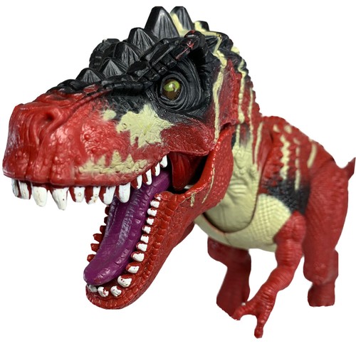 Dinosaur T Rex Red Devil Roars Light Up Eyes Action Figure 2008 Toys R Us 16" - Picture 2 of 9
