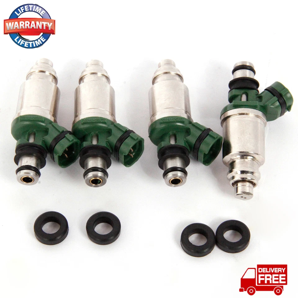4x Juego de inyectores de combustible para Toyota Camry 2.2L 1992-00 23250-74100 23209-74100 Foto 3 de 4