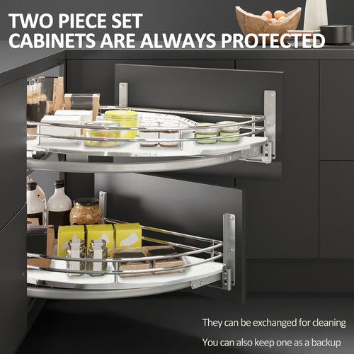 2 Pcs Shelf Liners for Cabinets 26 Inches Circle Kitchen Shelf Liner Non⇒ - Picture 10 of 22
