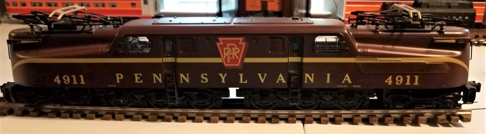 Weaver O латунный Pennsylvania Tuscan красный электрический локомотив GG-1 #4911 - 3 рельсы - Изображение 4 из 4