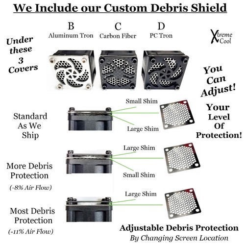 RCP Xtreme Cool 56mm Burnt Umber Beautiful Heat Sink 40x40 Fans 16000 rpm 8.4v - Picture 4 of 23