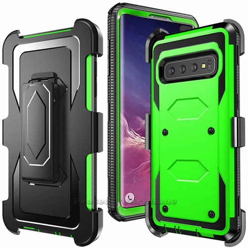 For Samsung Galaxy S10 Plus S10 5G S9+ Rugged Case Cover Clip / Screen Protector - Picture 44 of 54