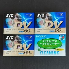 1 Cassetta Cleaning Sony - Cleaner + 3 Cassette Mini DV JVC Digital Video