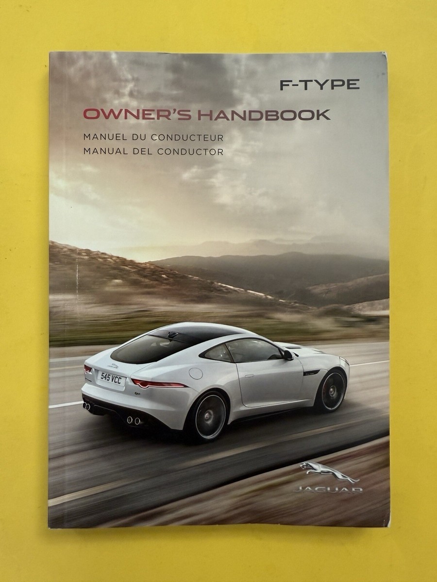 2016 Jaguar F-Type V6 V8 Coupe Convertible Owners Manual