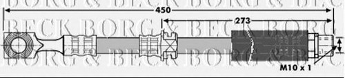 2x FRONT BRAKE HOSES for OPEL ASTRA H 1.9 CDTI 2004-2010 - Picture 2 of 7