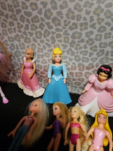 Lote Polly Pocket Disney Princess Friends con vestidos de goma y con Campanilla - Imagen 5 de 8