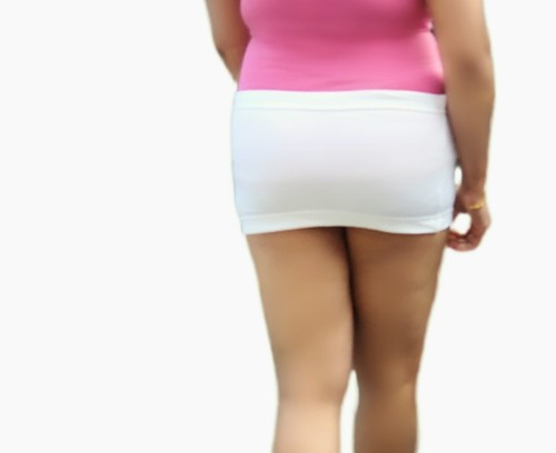 Damen weiß Micro Minirock dehnbar figurbetont Pull-On Clubwear Größen 6-24 - Bild 5 von 13