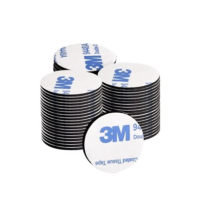 3M Sticky Pads Double Sided Strong Foam Adhesive Mounting Pad Round 10x Pack
