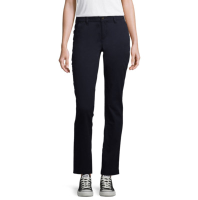 Arizona Slim Fit Straight Pants-Juniors 