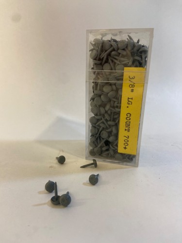 600 Vintage Upholstery Nails Gray Tacks 3/8" Furniture Push Pins Nails - Picture 4 of 6