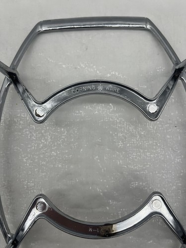 Juego de 2 soportes vintage de metal cromado Corning Ware P-11-M y P-10-M-1 - Imagen 7 de 14