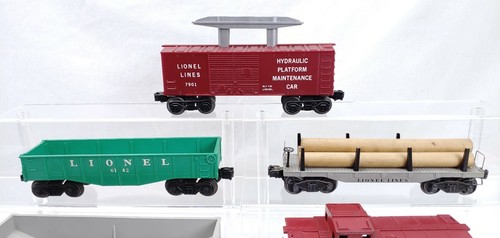 6 Lionel Train Cars Barrel Loader Caboose Hopper Gondola Flatcar...O Scale C-7 - Picture 6 of 11