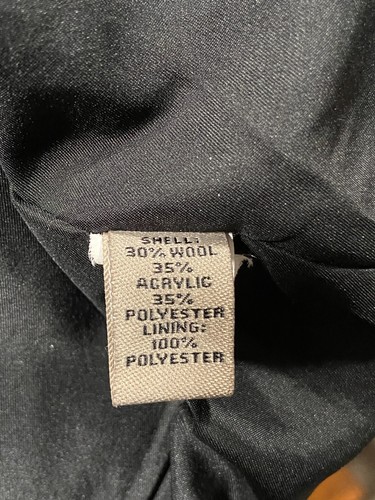 Bitten Sarah Jessica Parker Black White Houndstooth Trench Coat Flared Jacket SM - Picture 19 of 21