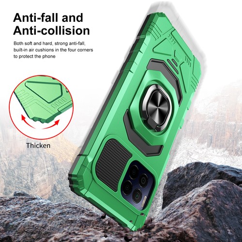 Für T-Mobile Revvl 7/7 Pro 5G Hülle Stoßfest Ring Ständer Cover + Hartglas - Bild 34 von 42