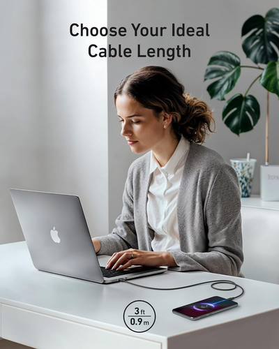 Cable, USB a to USB C Cable for Iphone 16 15 Ro Max plus and More (3FT, 2Pack, B - 第 6/12 張圖片