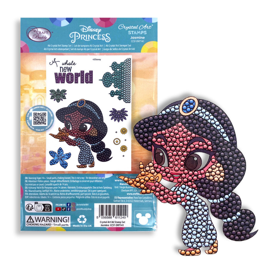 Crystal Art A6 Stamp Set  - Jasmine (Disney)