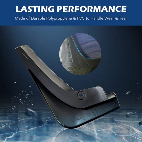 4x Für Tesla Model 3-Alle Limousine Spritzschutz Schmutzfänger Vorne Hinten L +R - Picture 4 of 5